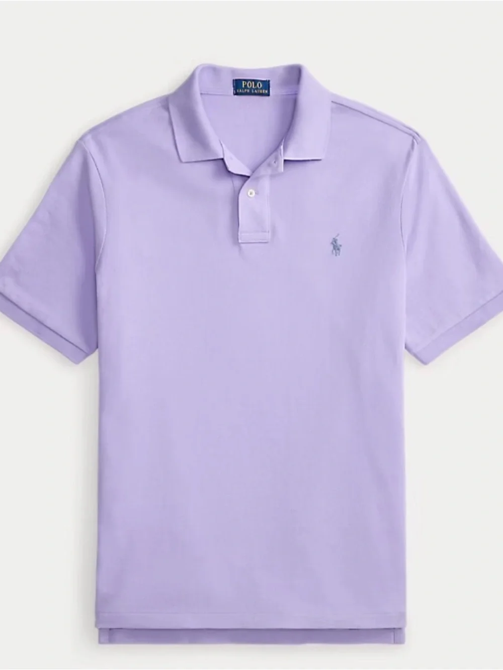 Polo by Ralph Lauren Men's Lavender Short-Sleeve Polo